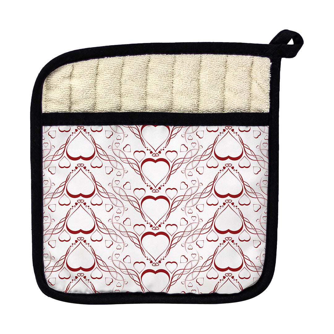 Pot Holder Delicate Heart Pattern