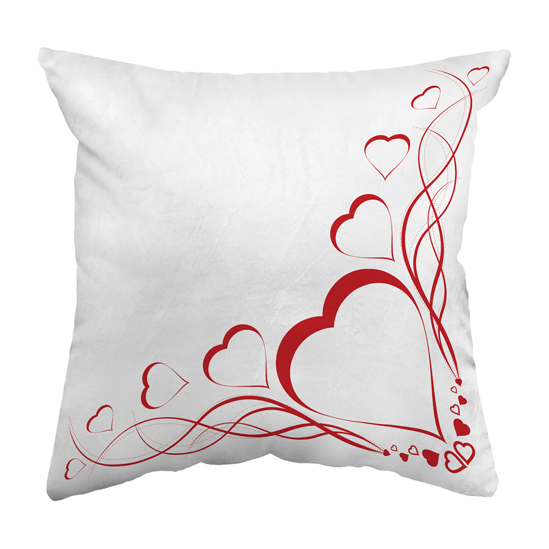 Zippered Pillow Shell Delicate Heart