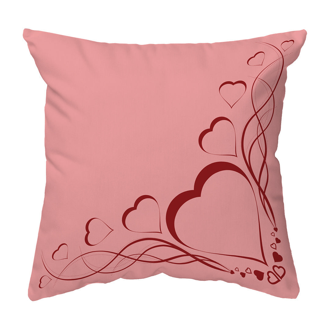 Zippered Pillow Shell Delicate Heart