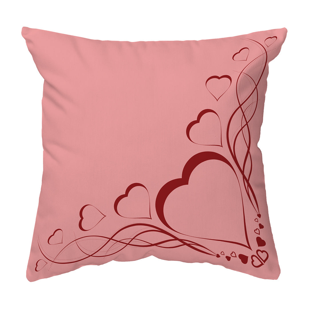 Zippered Pillow Shell Delicate Heart