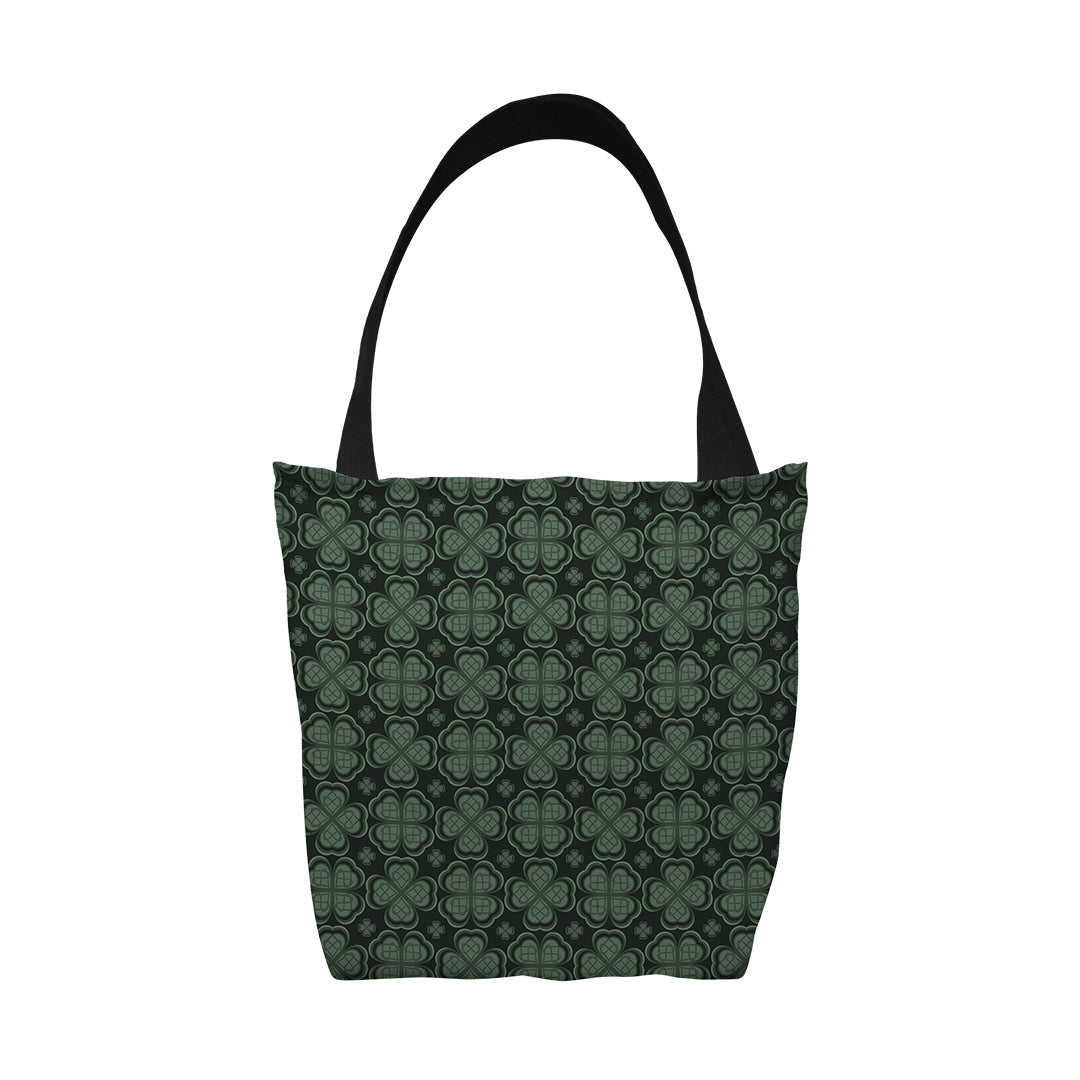 Tote Bags Four Leaf Clover Pattern