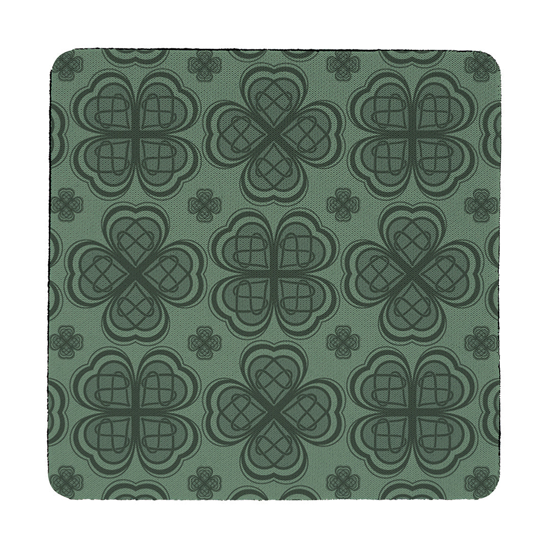 Coaster Four Leaf Clover Pattern