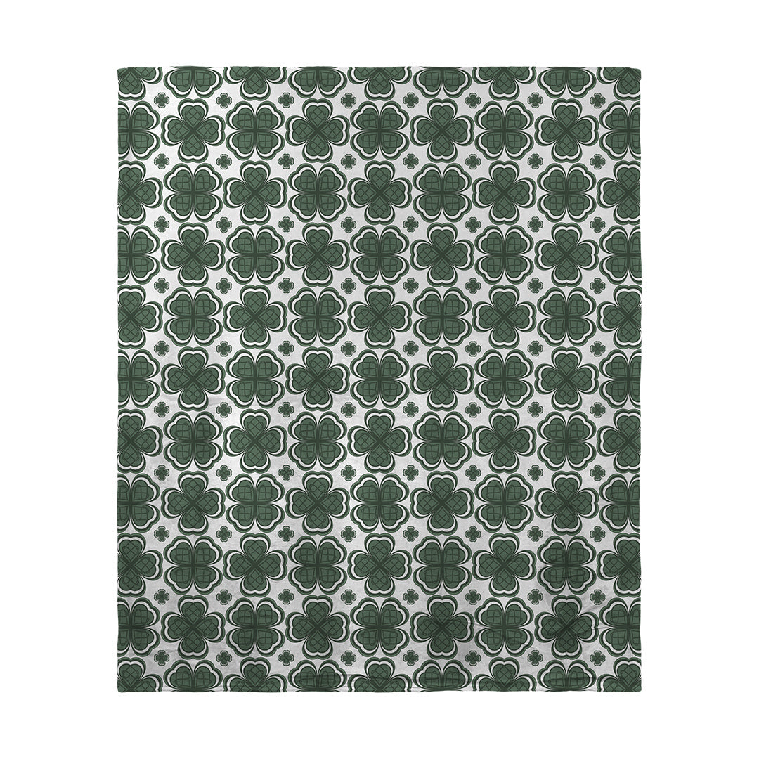 Blankets Four Leaf Clover Pattern