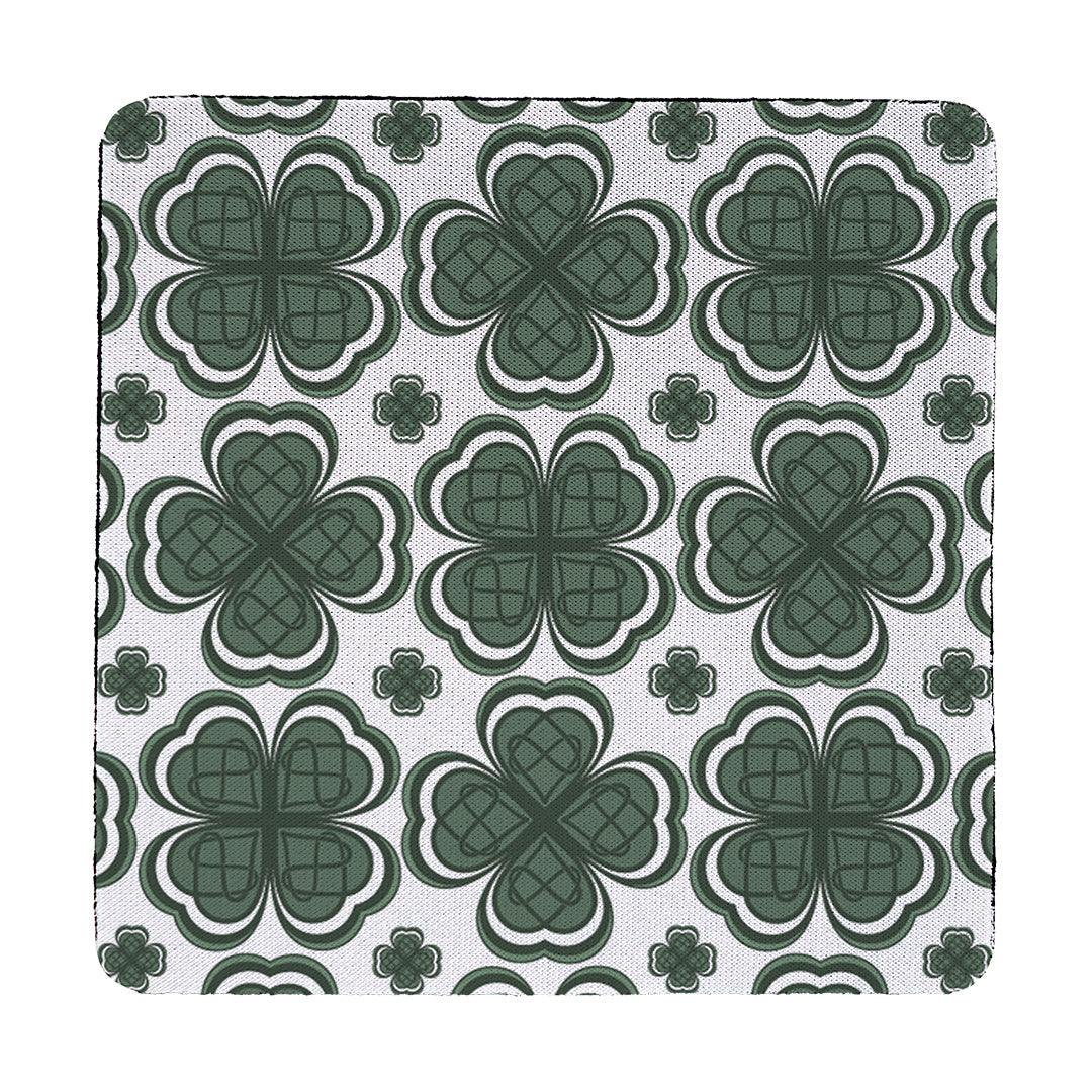 Coaster Four Leaf Clover Pattern