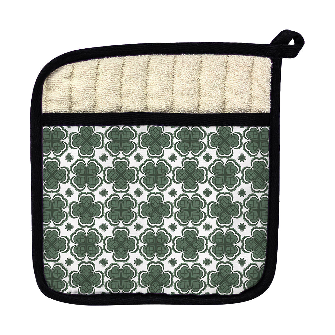 Pot Holder Four Leaf Clover Pattern