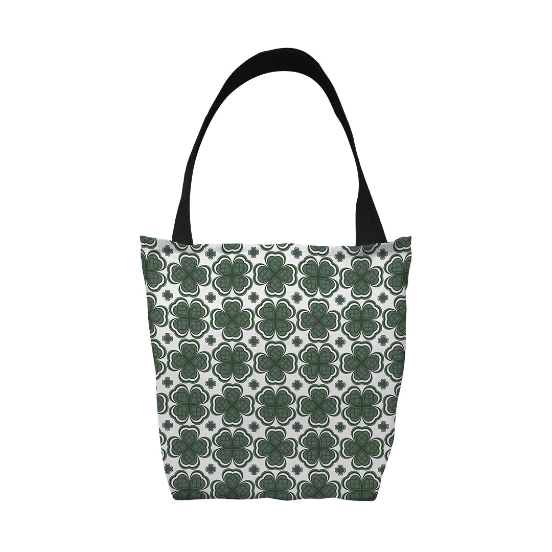 Tote Bags Four Leaf Clover Pattern