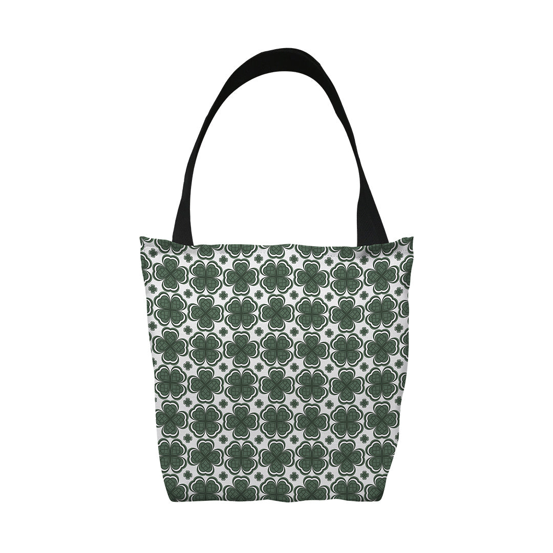 Tote Bags Four Leaf Clover Pattern