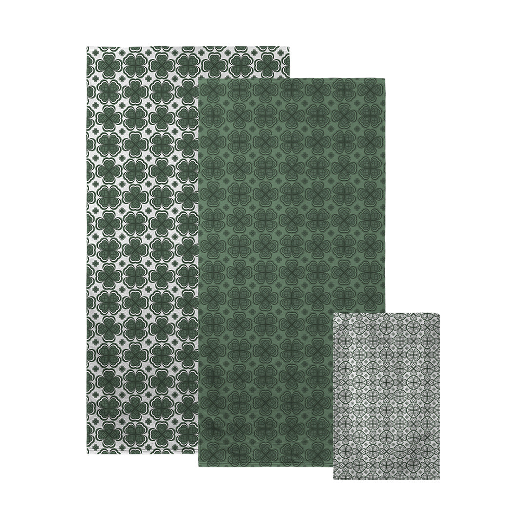 Towels Four Leaf Clover Pattern