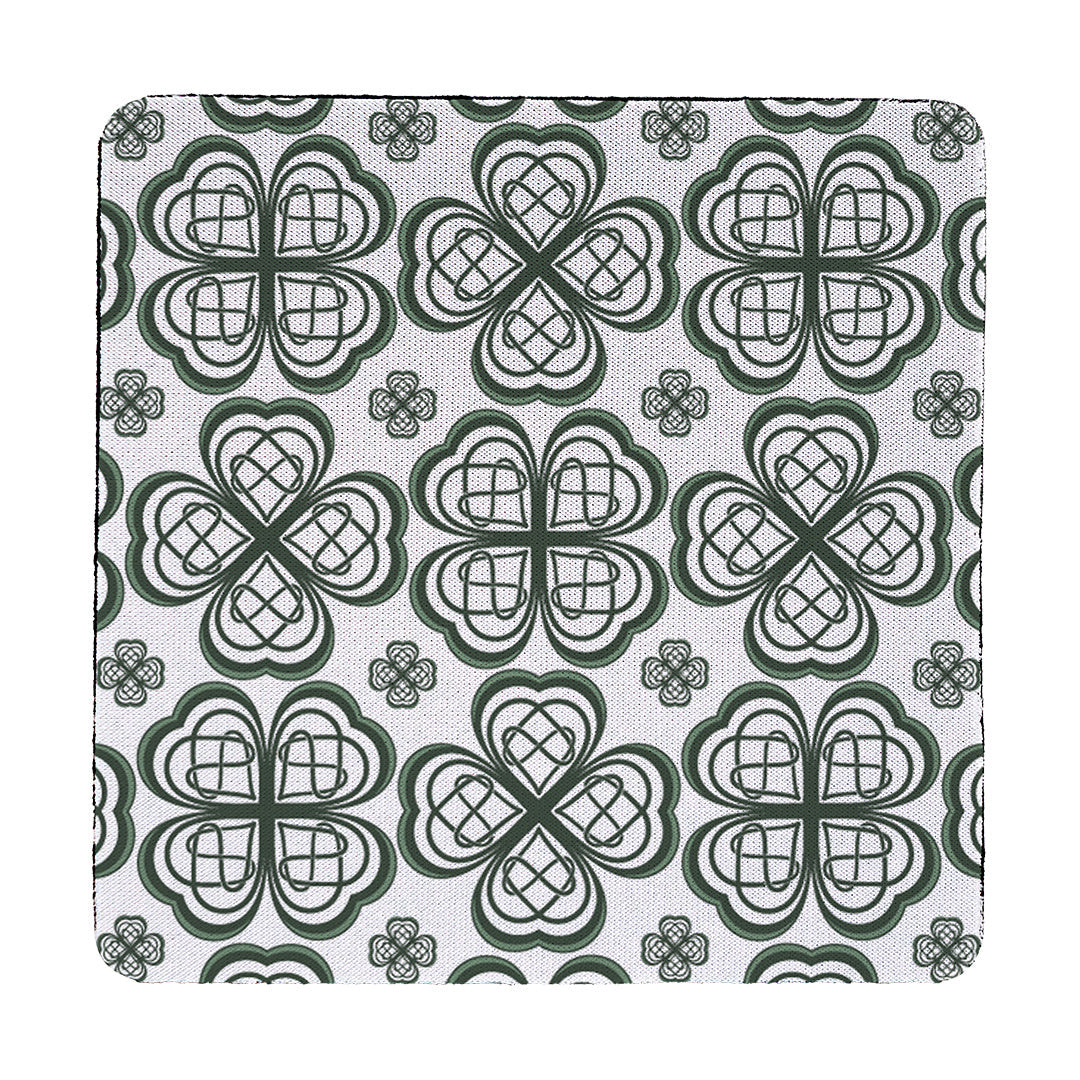 Coaster Four Leaf Clover Pattern