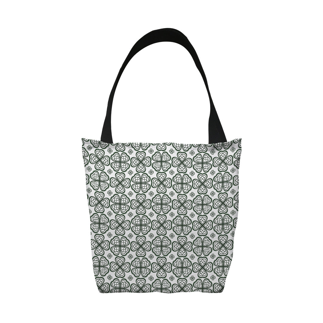 Tote Bags Four Leaf Clover Pattern