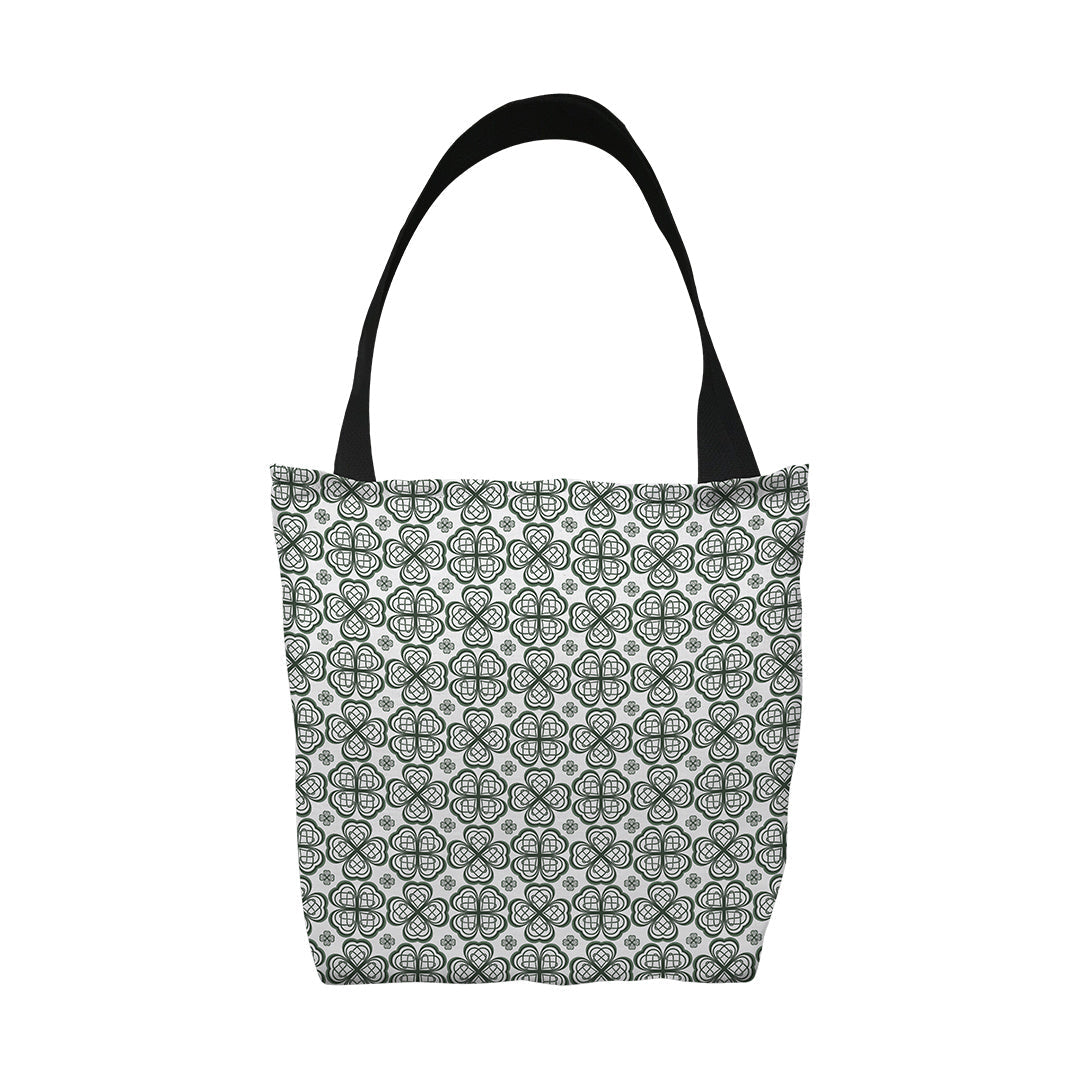 Tote Bags Four Leaf Clover Pattern