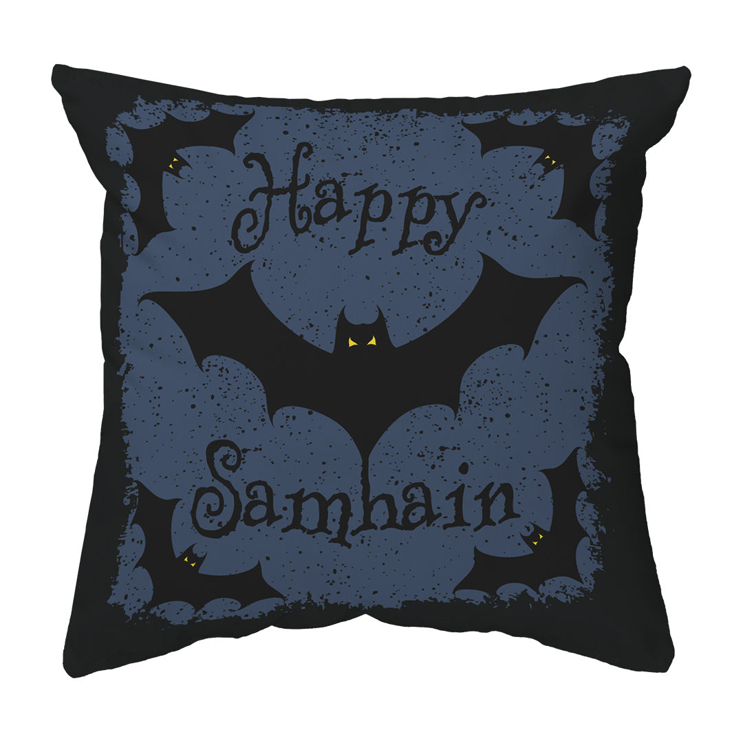 Zippered Pillow Shell Happy Samhain Bats