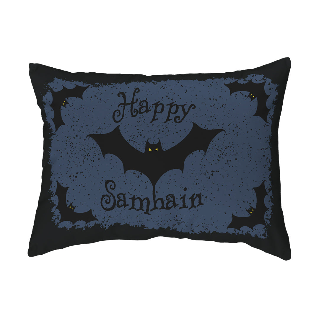 Zippered Pillow Happy Samhain Bats