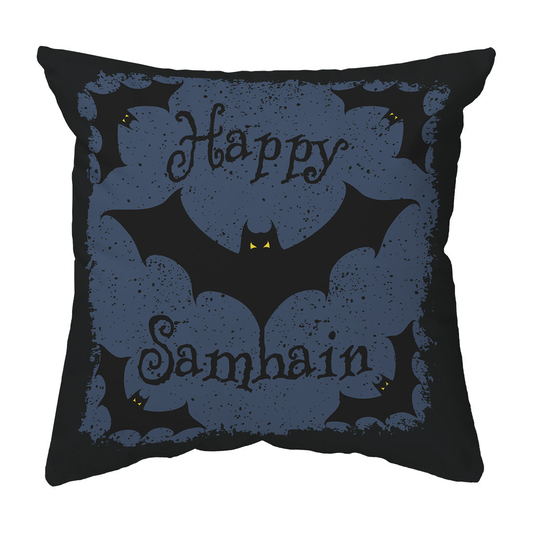 Zippered Pillow Happy Samhain Bats