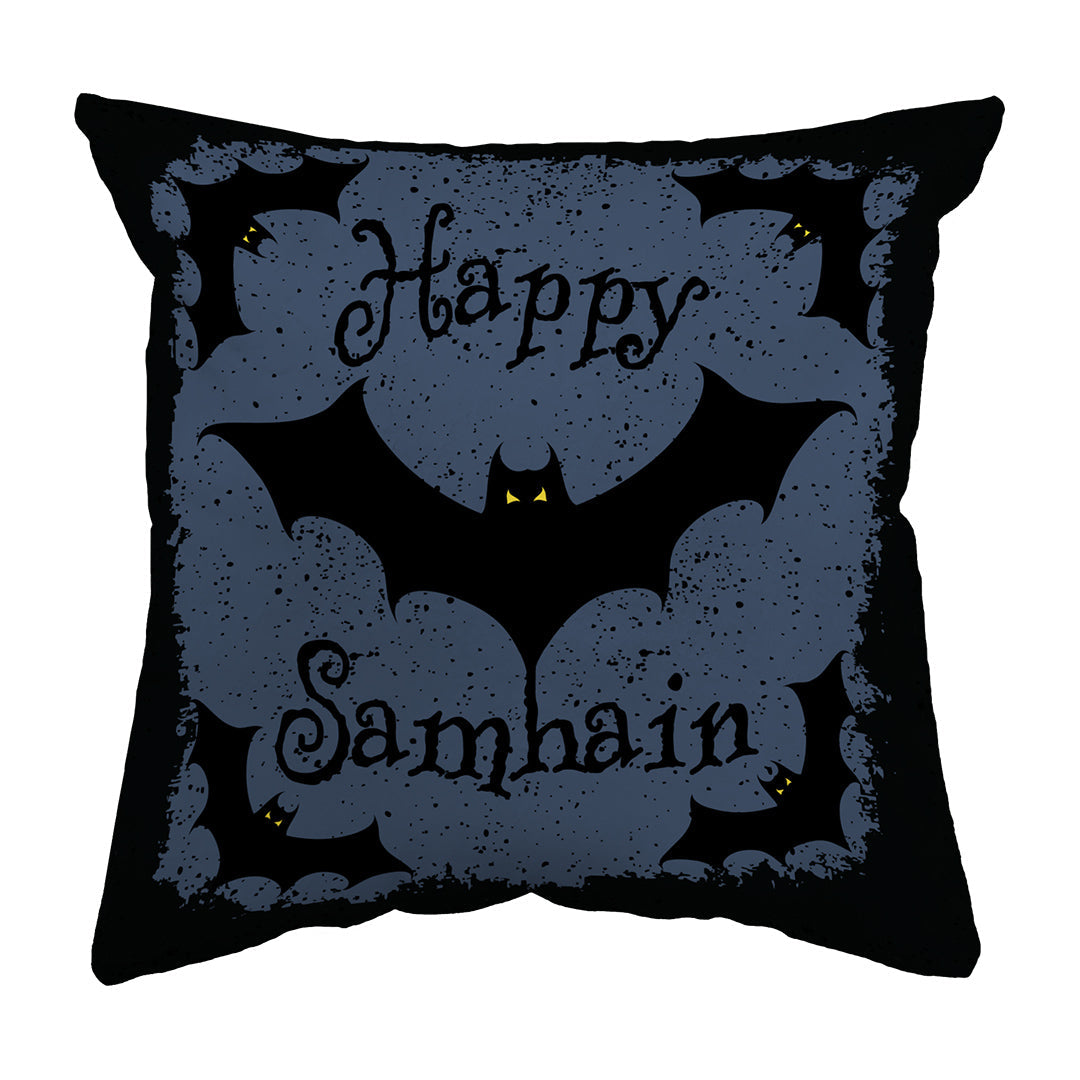 Zippered Pillow Shell Happy Samhain Bats