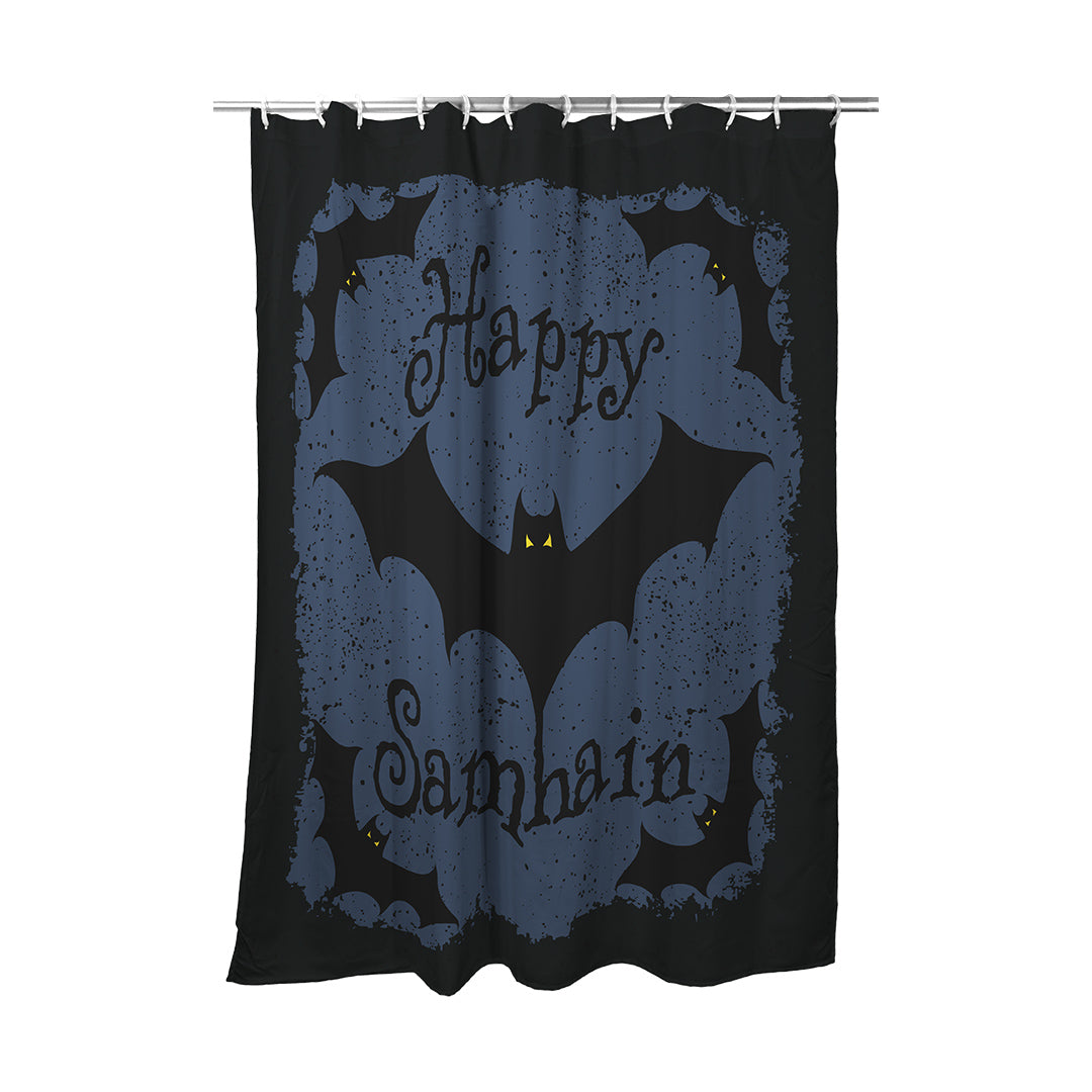 Shower Curtain Happy Samhain Bats