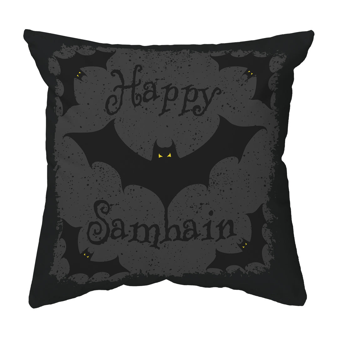 Zippered Pillow Shell Happy Samhain Bats