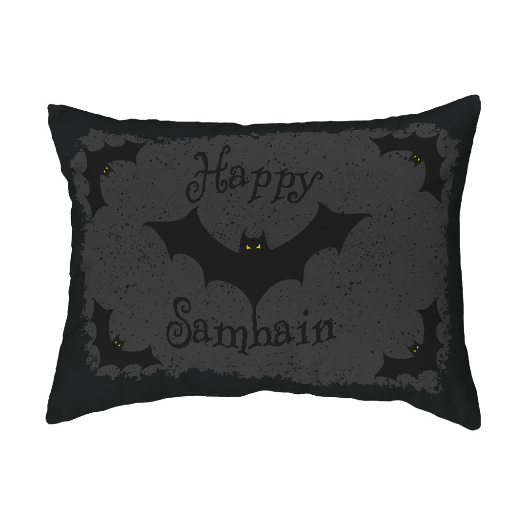 Zippered Pillow Happy Samhain Bats