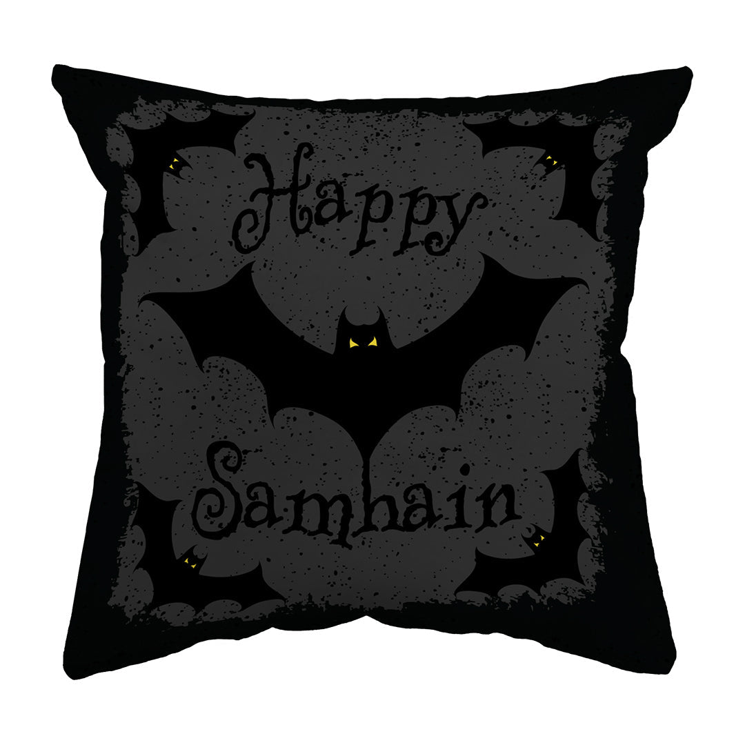 Zippered Pillow Shell Happy Samhain Bats