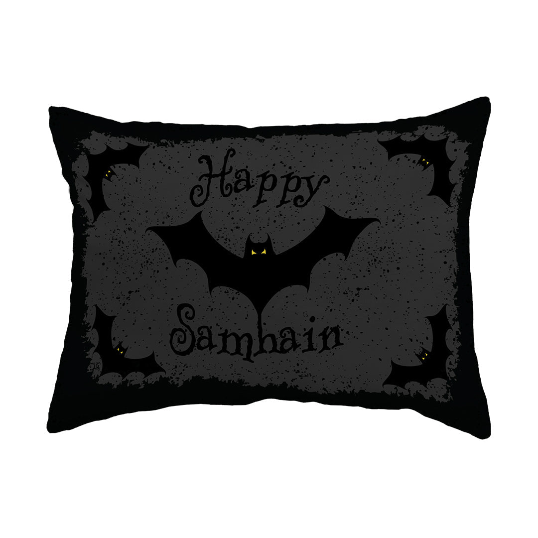 Zippered Pillow Shell Happy Samhain Bats