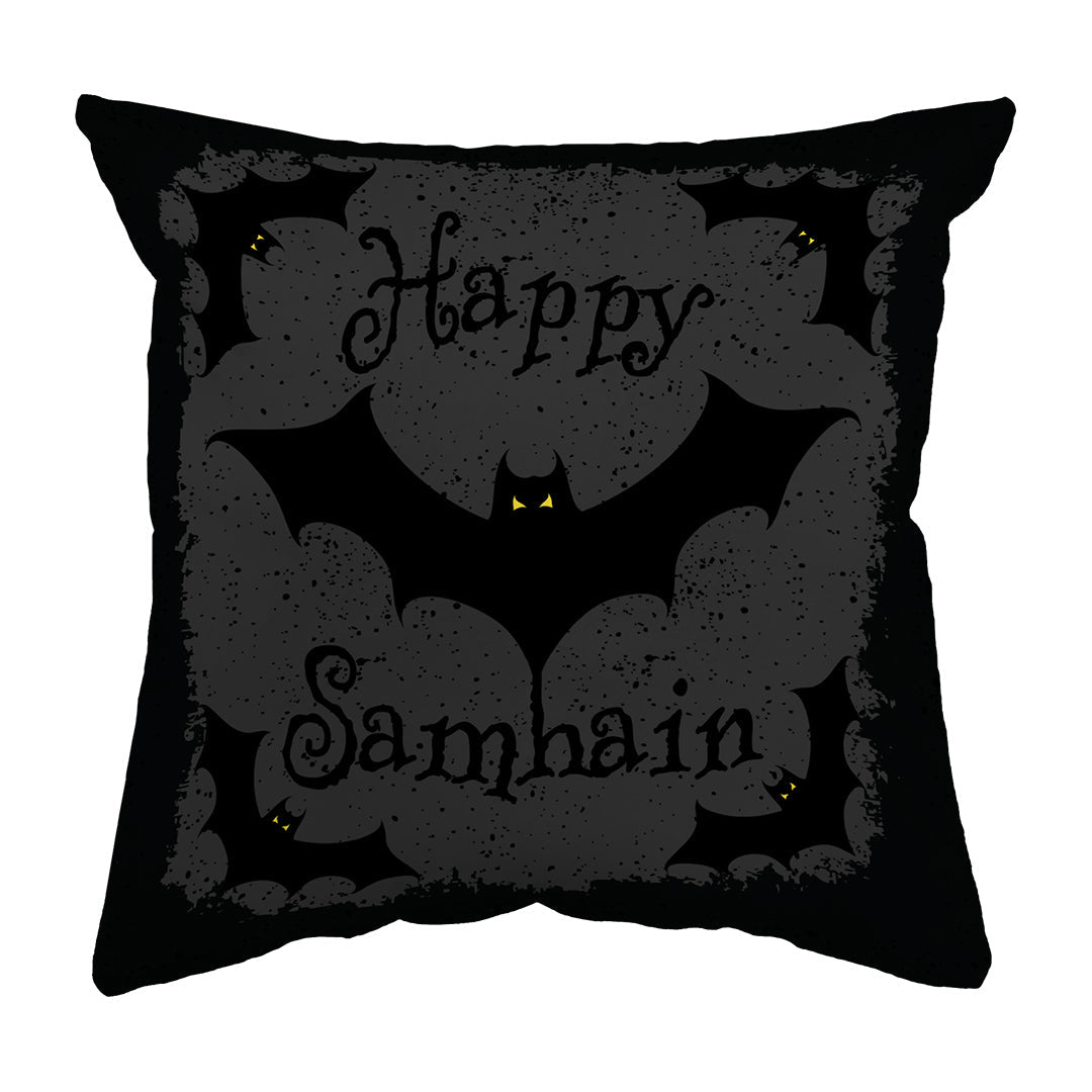 Zippered Pillow Shell Happy Samhain Bats