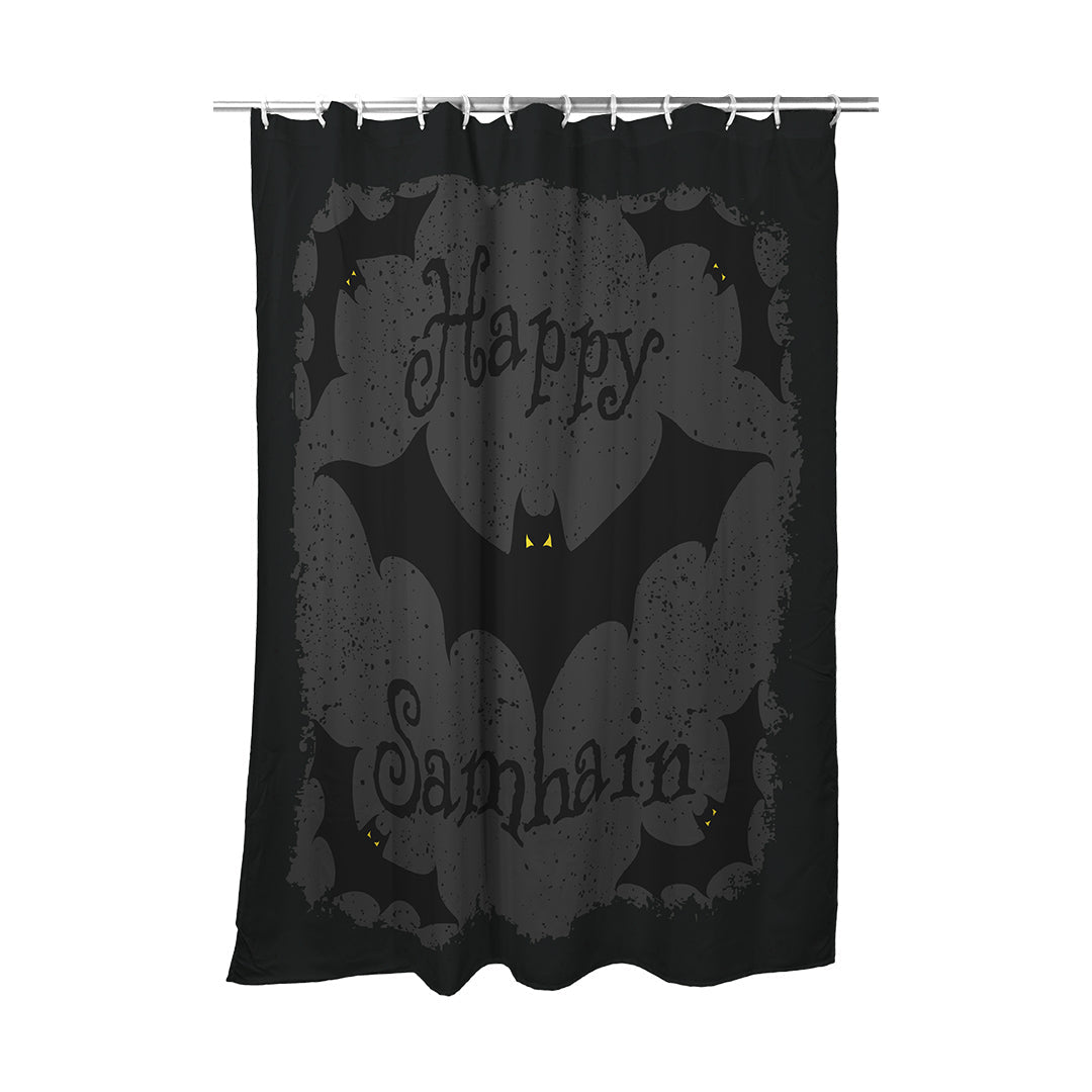 Shower Curtain Happy Samhain Bats