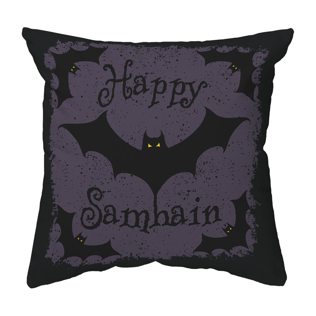 Zippered Pillow Happy Samhain Bats