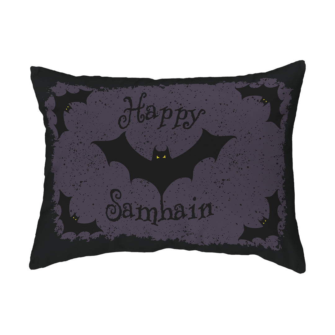 Zippered Pillow Shell Happy Samhain Bats