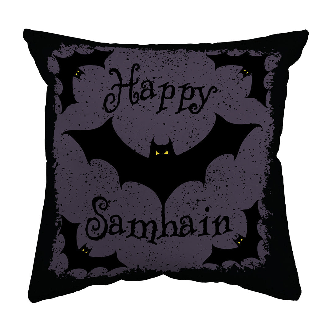 Zippered Pillow Happy Samhain Bats