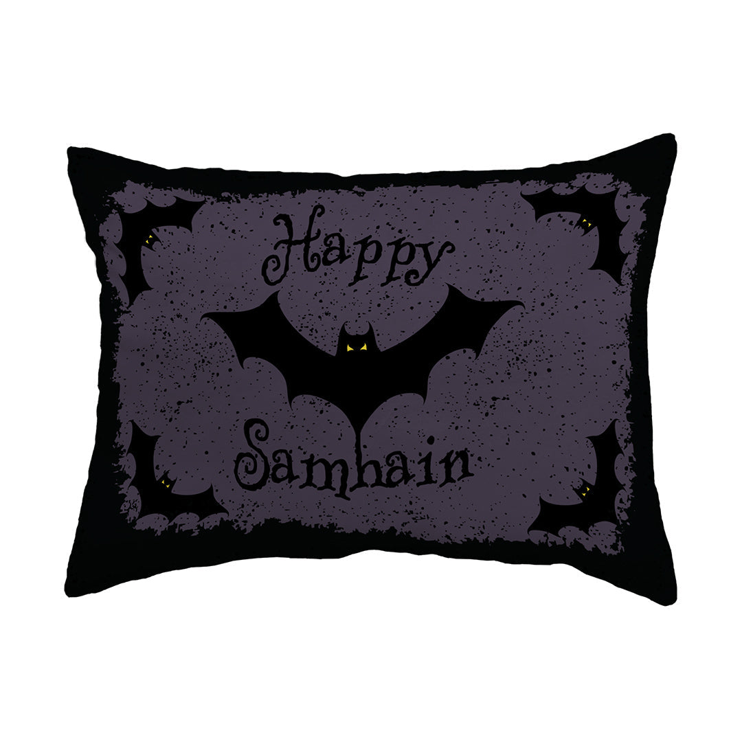 Zippered Pillow Happy Samhain Bats