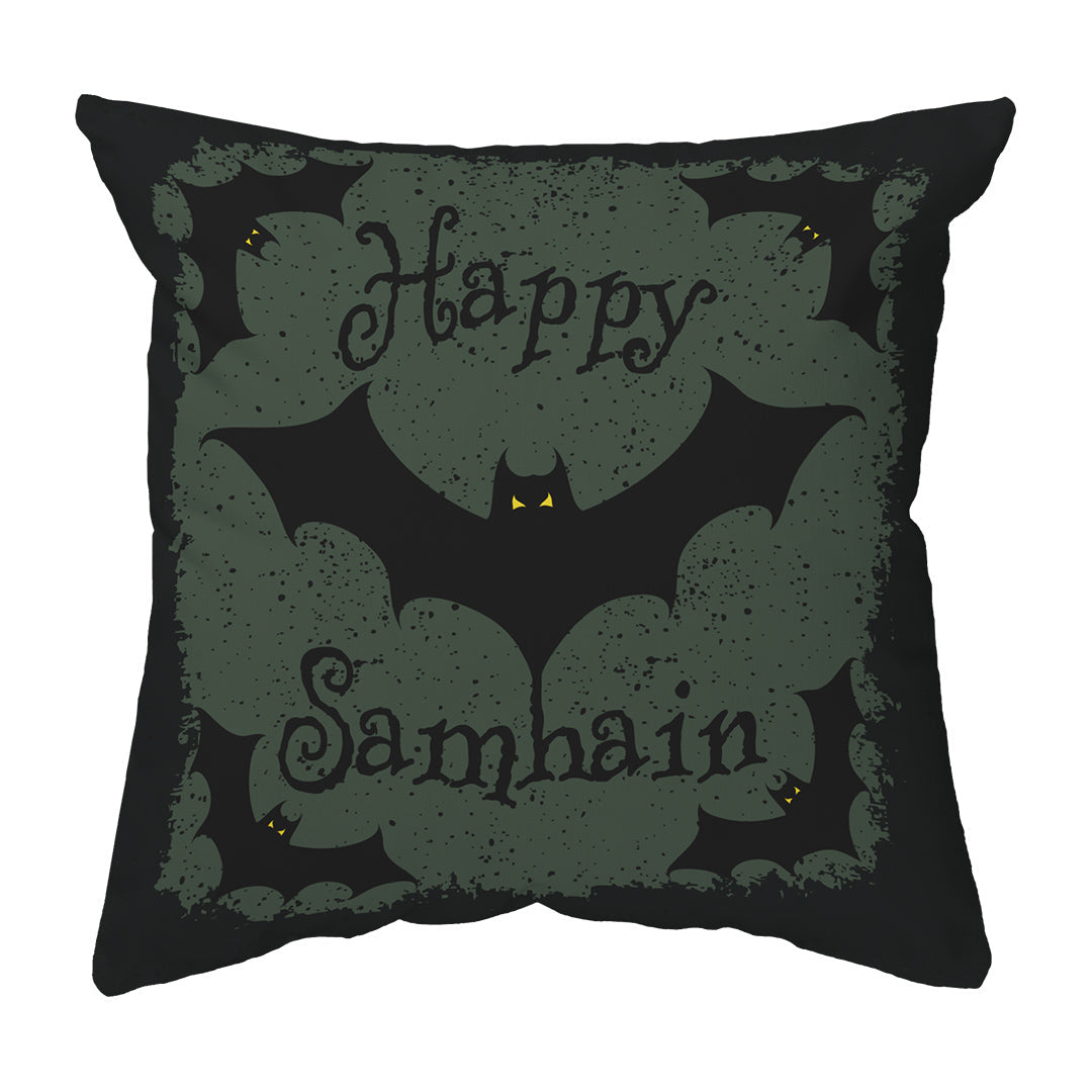 Zippered Pillow Happy Samhain Bats