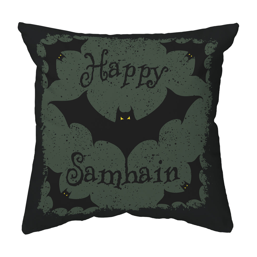 Zippered Pillow Shell Happy Samhain Bats
