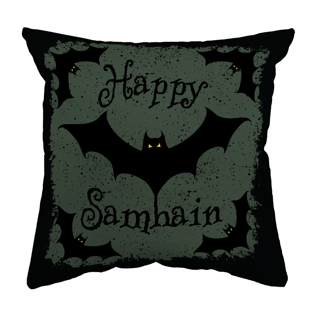 Zippered Pillow Happy Samhain Bats