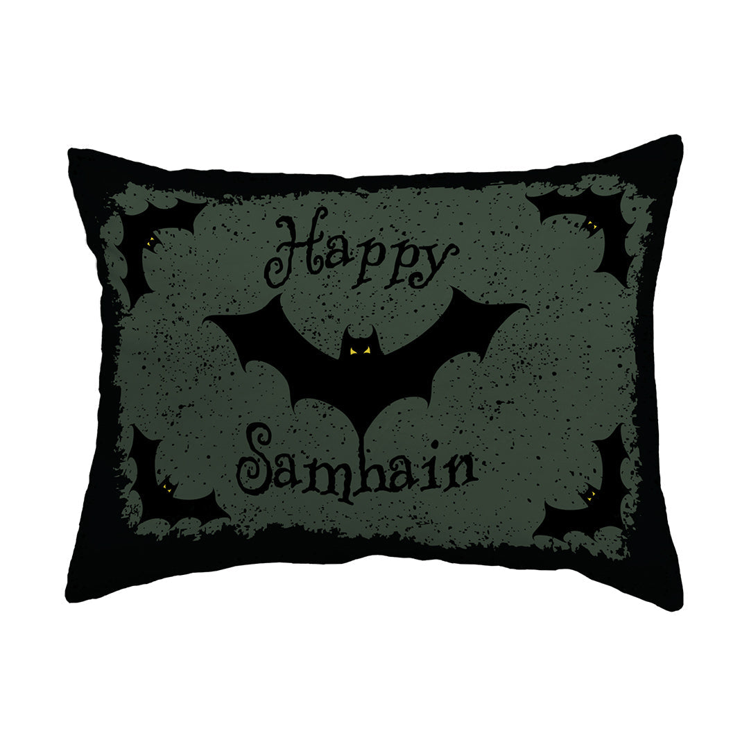 Zippered Pillow Happy Samhain Bats