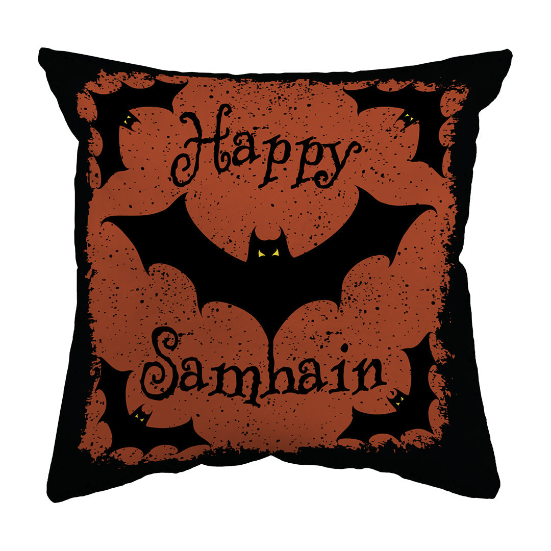 Zippered Pillow Happy Samhain Bats