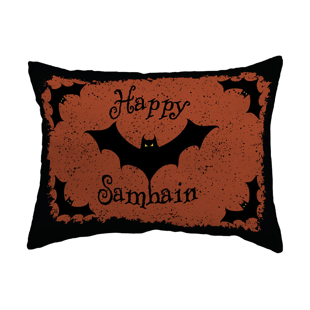 Zippered Pillow Shell Happy Samhain Bats