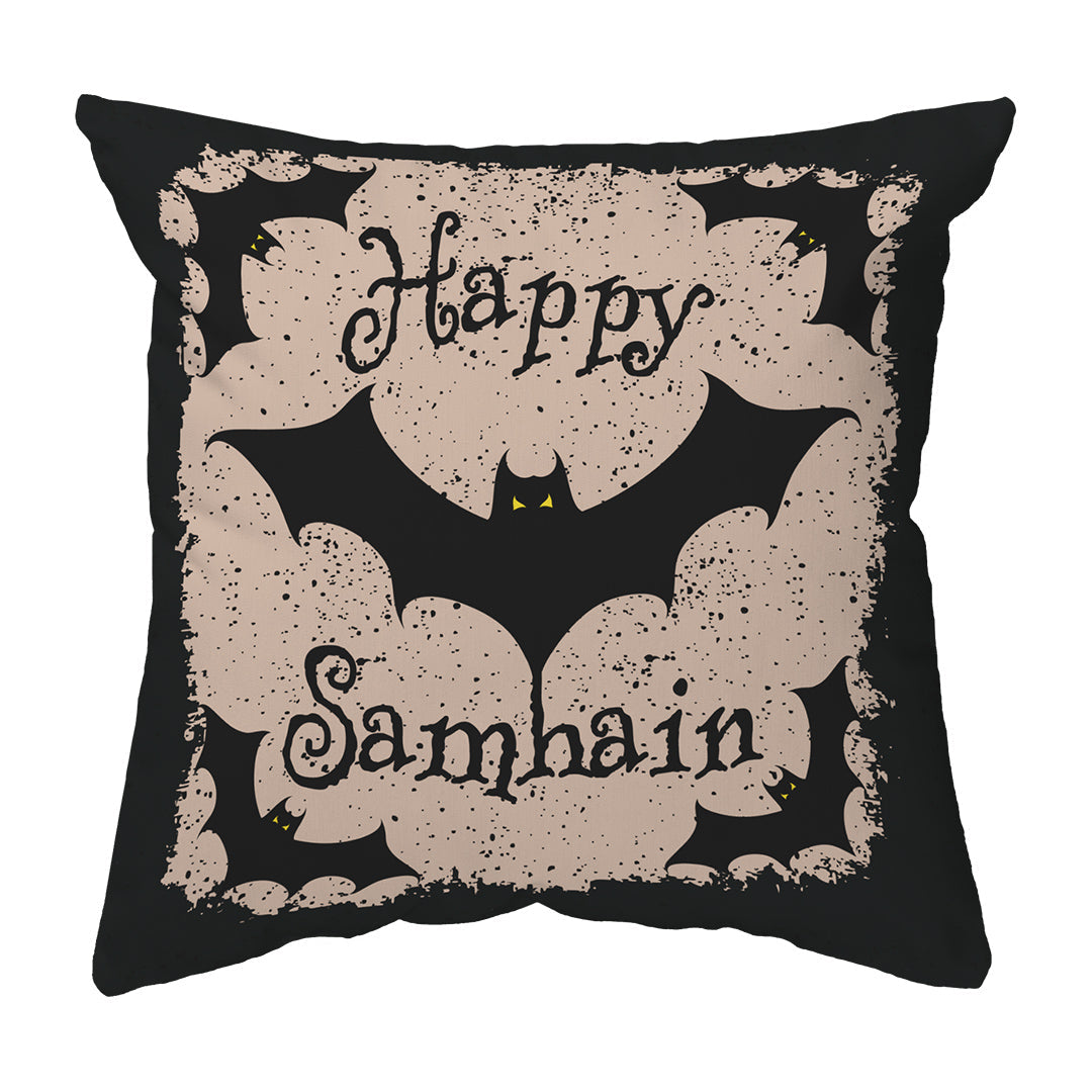 Zippered Pillow Happy Samhain Bats