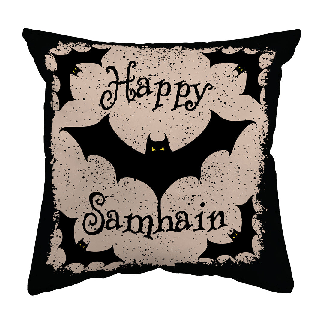 Zippered Pillow Happy Samhain Bats