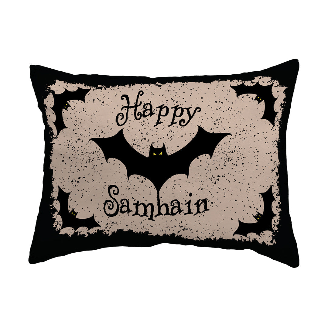 Zippered Pillow Happy Samhain Bats