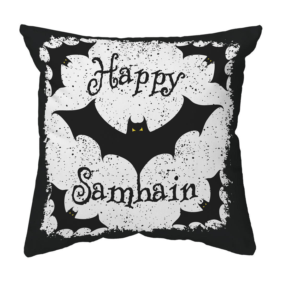 Zippered Pillow Happy Samhain Bats