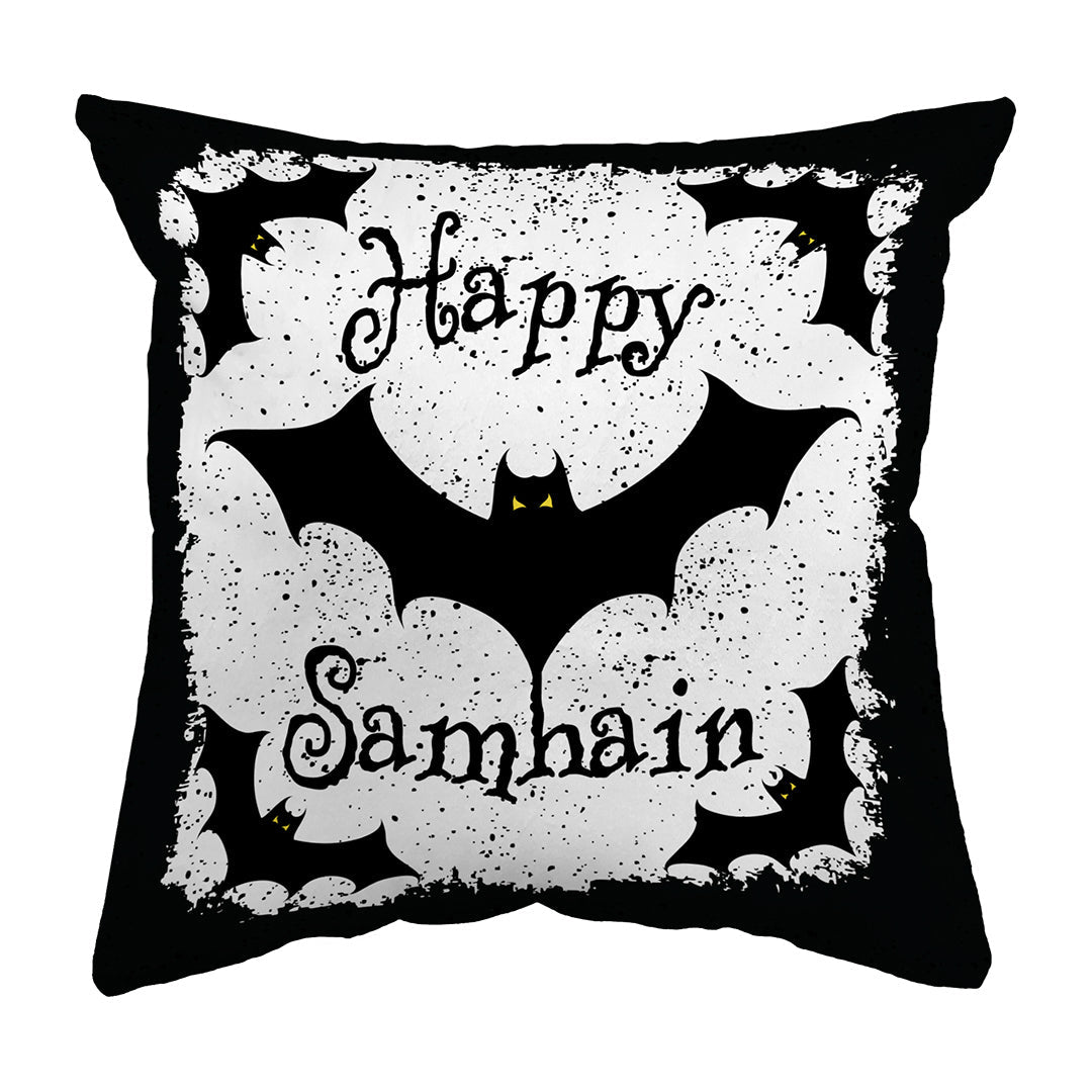 Zippered Pillow Shell Happy Samhain Bats