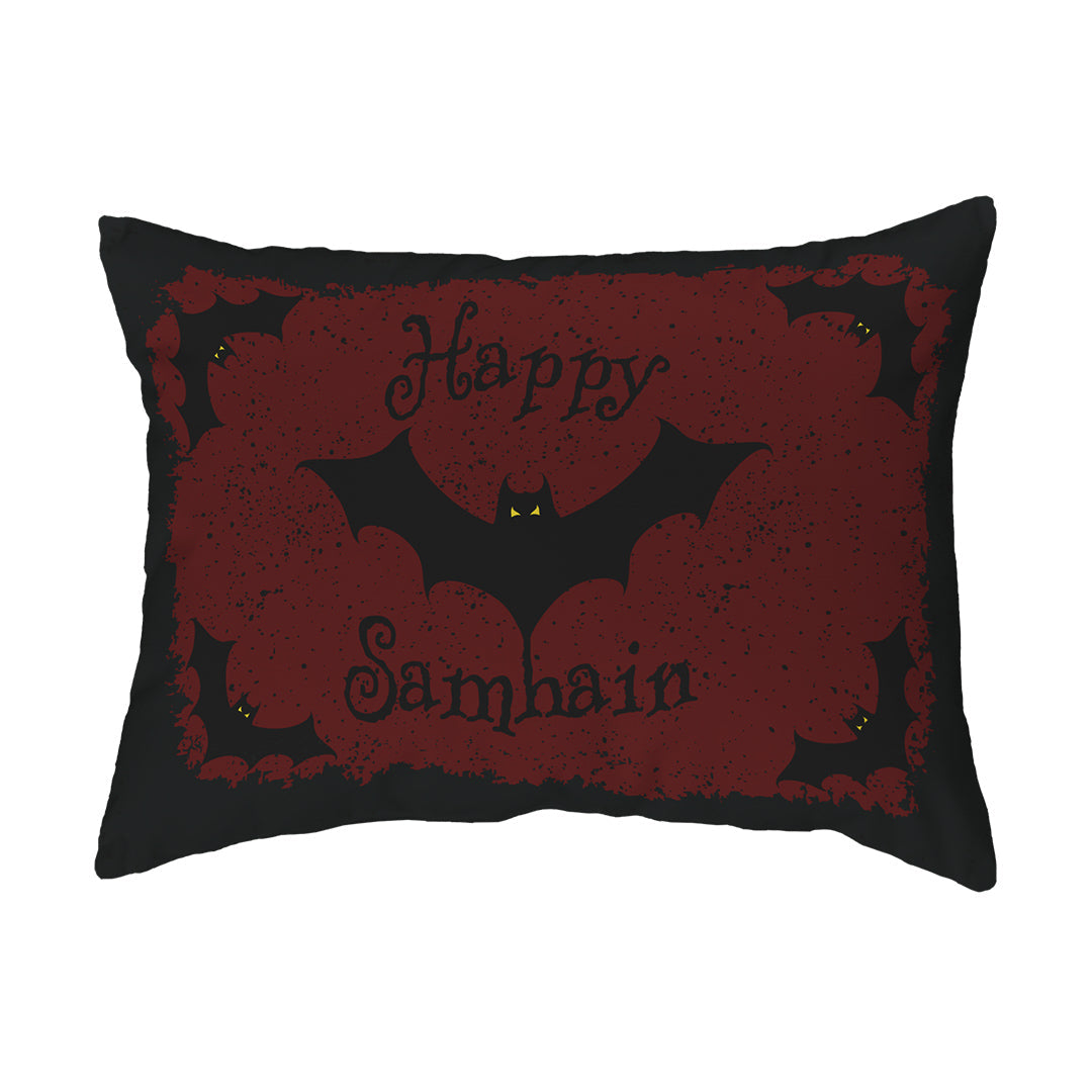 Zippered Pillow Shell Happy Samhain Bats