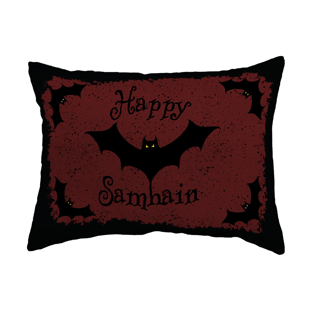 Zippered Pillow Shell Happy Samhain Bats