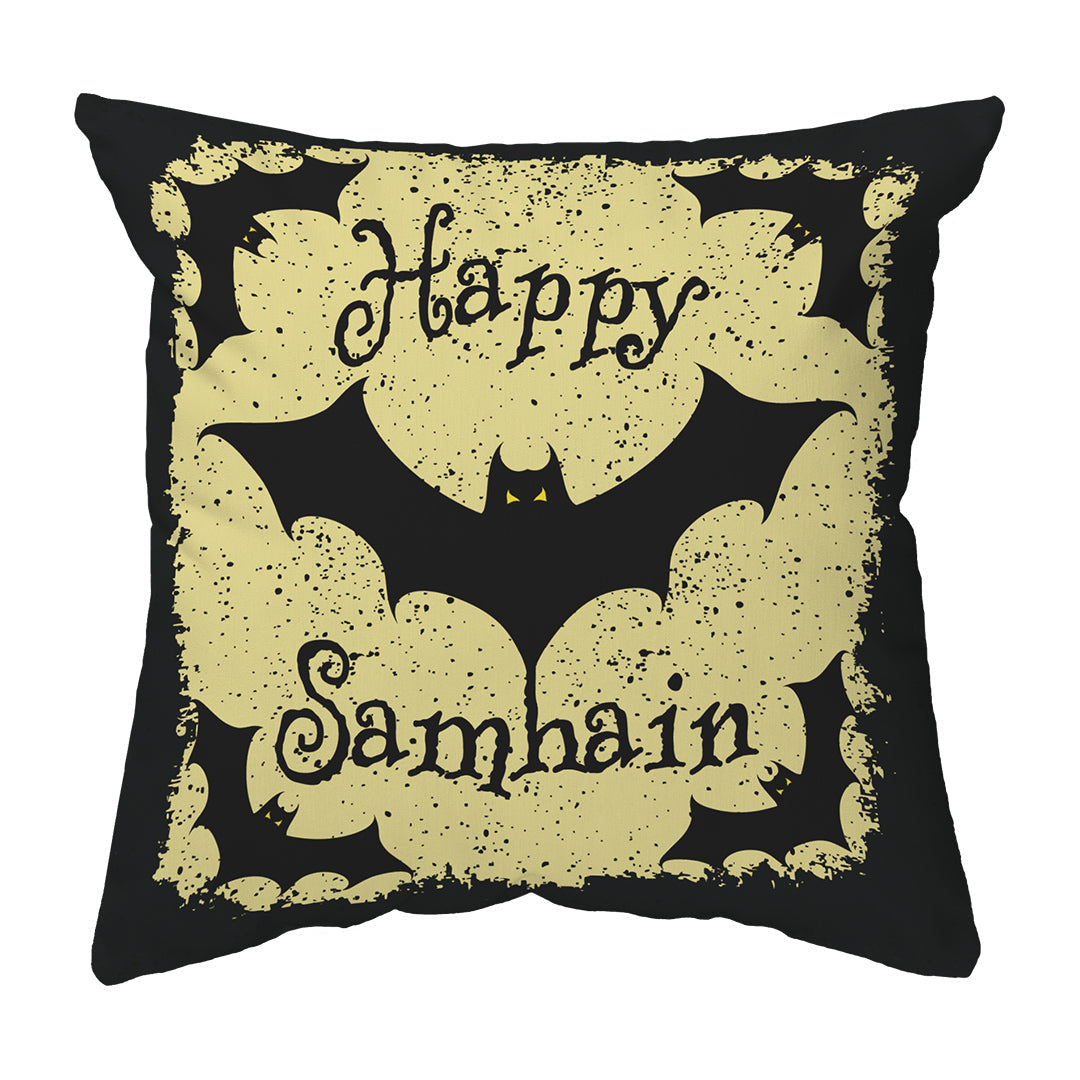 Zippered Pillow Shell Happy Samhain Bats