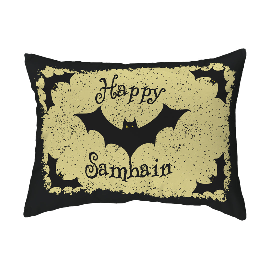 Zippered Pillow Happy Samhain Bats