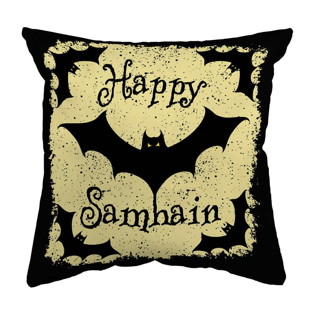 Zippered Pillow Shell Happy Samhain Bats