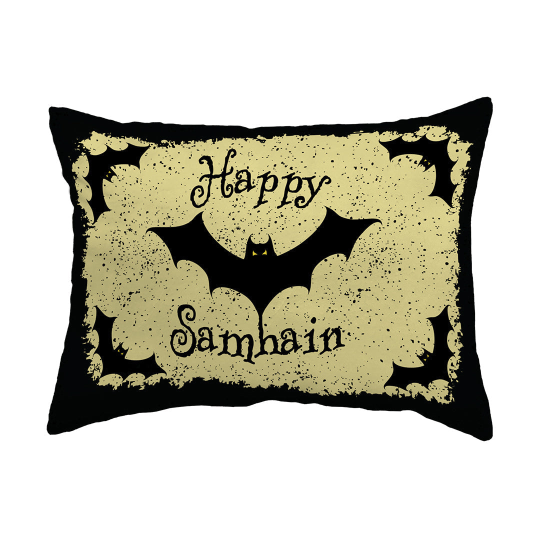 Zippered Pillow Shell Happy Samhain Bats