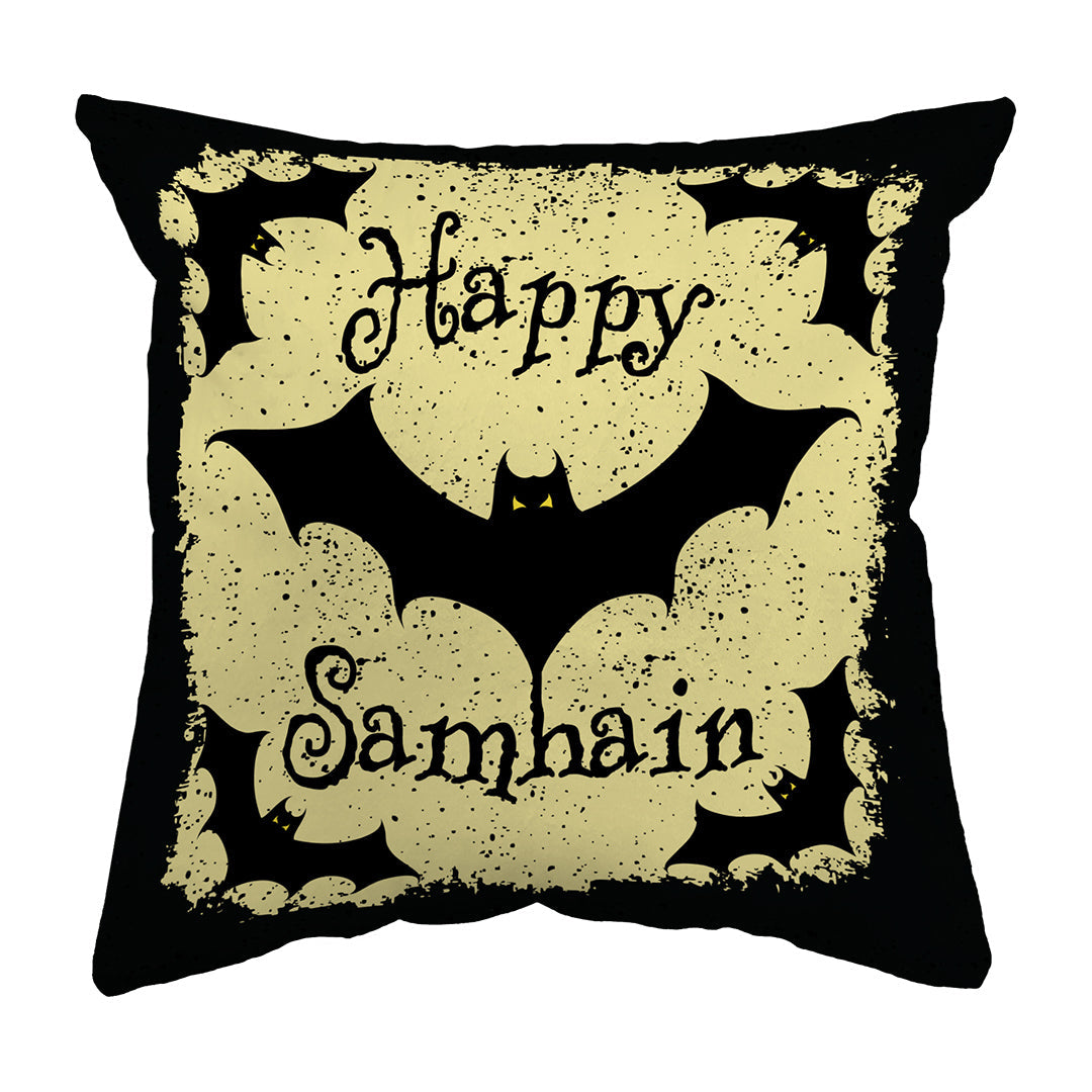 Zippered Pillow Shell Happy Samhain Bats