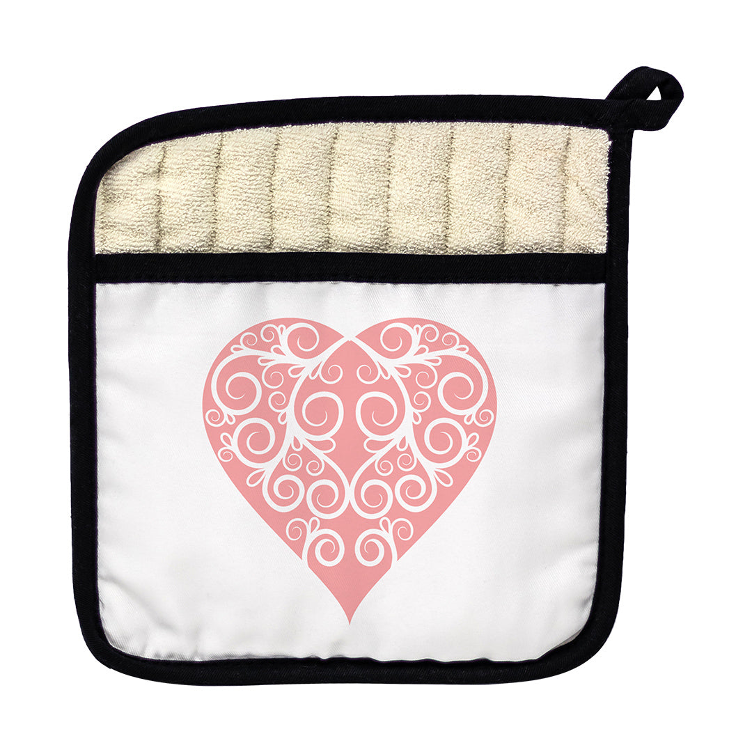 Pot Holder Intricate Heart
