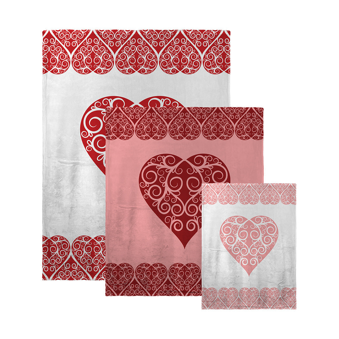 Blankets Intricate Heart Ribbon
